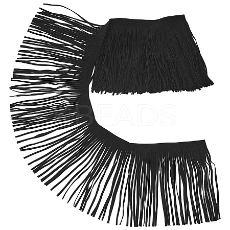 1Pc Suede Fabric Tassels Ribbon OCOR-GF0005-60B-01-1