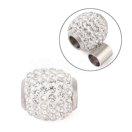 304 Stainless Steel Magnetic Clasps with Glue-in Ends LS-RB-E402-1-1