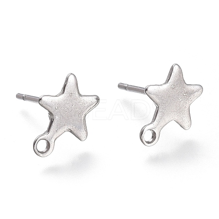 Non-Tarnish 304 Stainless Steel Stud Earring Findings LS-STAS-K212-05P-1