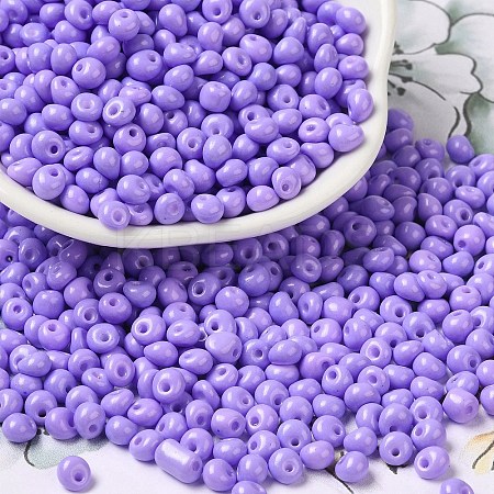 6/0 Opaque Baking Paint Glass Seed Beads X1-SEED-M012-02A-09-1