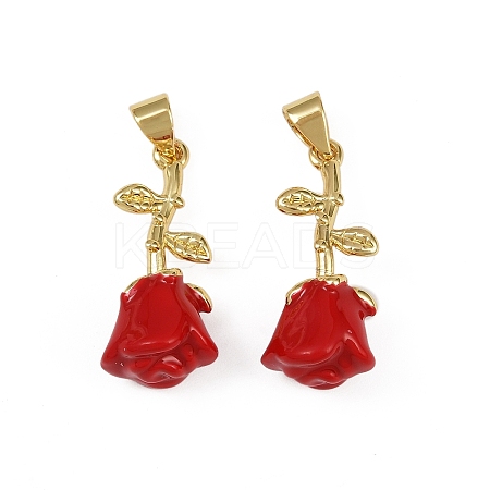 Brass Pendants KK-C095-03G-1