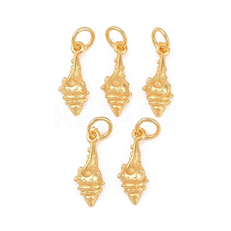 925 Sterling Silver Shell Shape Charms STER-I023-01G-02-1