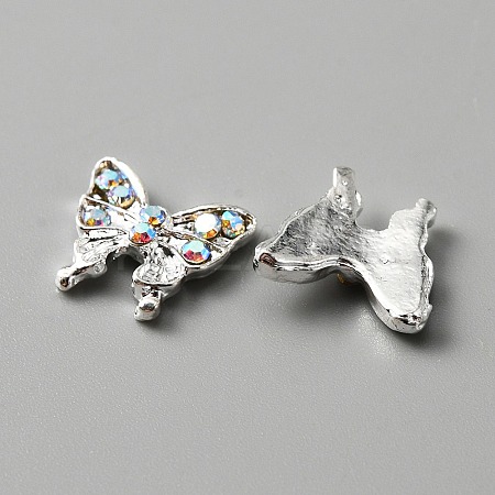 Alloy Rhinestone Cabochons MRMJ-WH0081-34S-1
