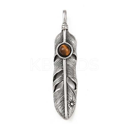 Natural Tiger Eye Big Pendants STAS-Z171-13AS-1