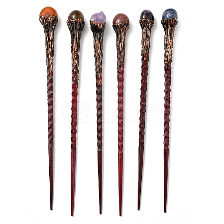 Sandalwood Hair Sticks OHAR-C009-01-A-1