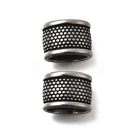 304 Stainless Steel Tube Beads STAS-D382-09AS-1