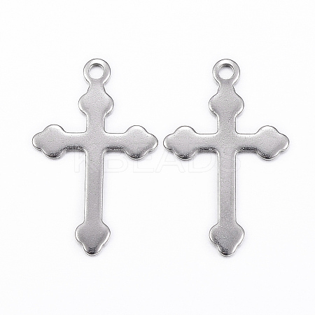 Tarnish Resistant 304 Stainless Steel Cross Pendants LS-STAS-G179-11P-1