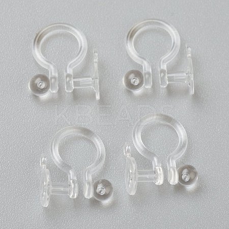 Plastic Clip-on Earring Findings X-KY-P001-08-1