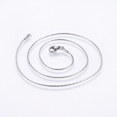 304 Stainless Steel Coreana Chain Necklaces NJEW-O102-25P-1