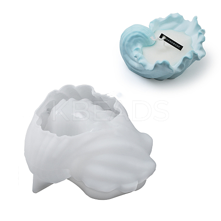 DIY Silicone Conch Shape Candle Holders Molds WG88918-01-1