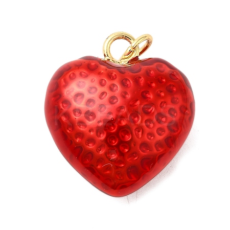 Brass Enamel Pendants KK-P303-13B-G-1