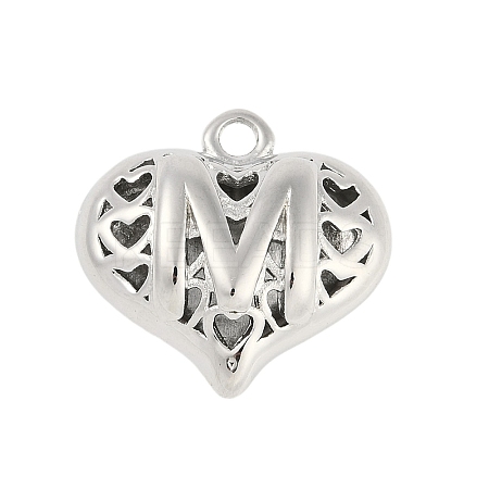 Hollow Brass Pendants for Valentine's Day KK-M289-03M-P-1