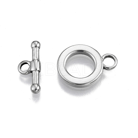 201 Stainless Steel Toggle Clasps STAS-N099-21-1