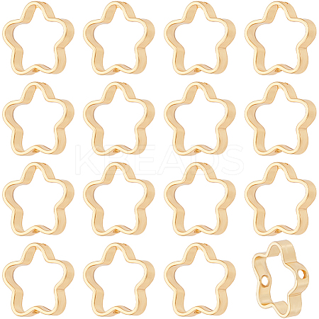 60Pcs Rack Plating Alloy Bead Frames FIND-BBC0002-34-1