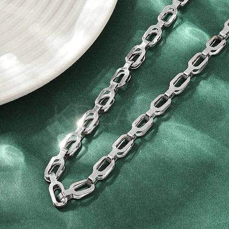 304 Stainless Steel Link Chain Necklaces for Women Men NJEW-Z093-01P-1
