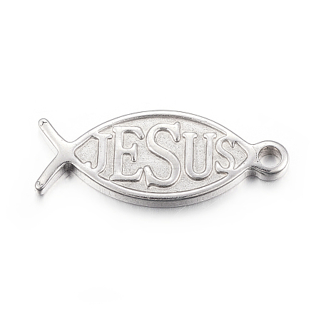 Non-Tarnish 304 Stainless Steel Pendants X-STAS-E421-099P-1