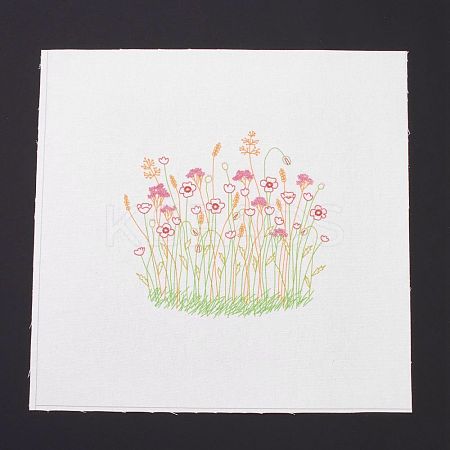 DIY Embroidery Fabric with Eliminable Pattern DIY-P032-C02-1