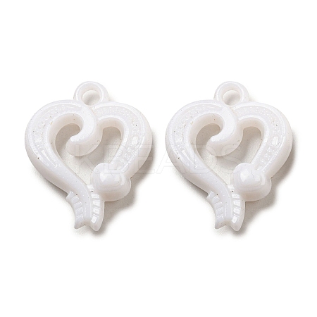 Valentine's Day Opaque Acrylic Pendants SACR-L007-042D-1