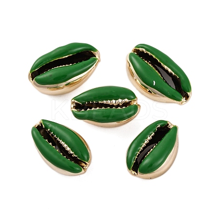 Electroplated Cowrie Shell Beads SSHEL-M023-05D-1