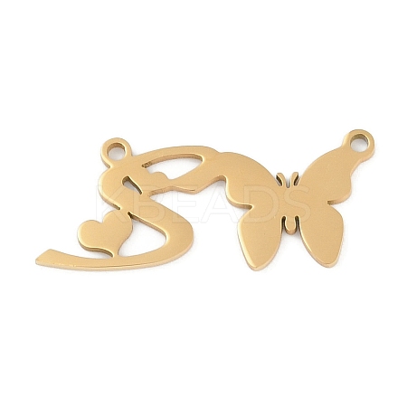 304 Stainless Steel Pendants STAS-L279-002G-S-1