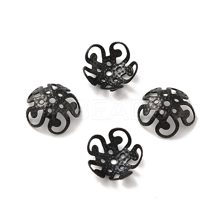 Ion Plating(IP) 304 Stainless Steel Bead Caps X-STAS-F094-11EB-1
