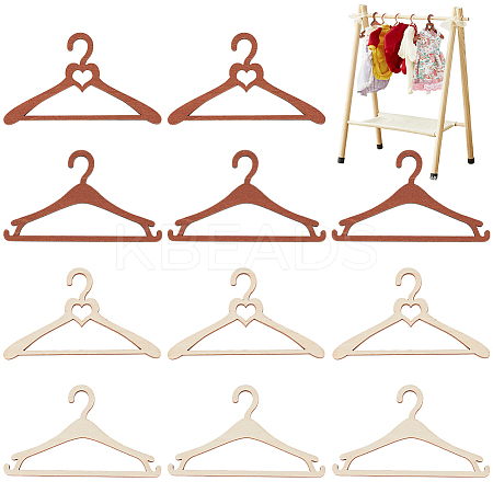 24Pcs 4 Styles Unfinished Wooden WOOD-BC0001-39-1