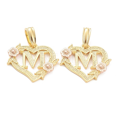 Real 18K Gold Plated Brass  Pendants KK-J042-43G-M-1