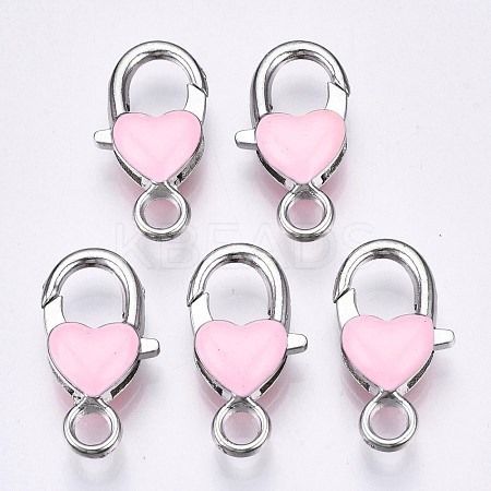 Alloy Enamel Lobster Claw Clasps PALLOY-Q441-031A-RS-1