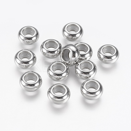 201 Stainless Steel Beads STAS-G142-9mm-P-1
