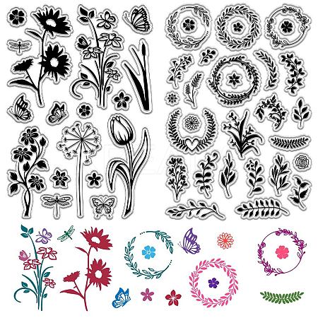 Wall Theme PVC Plastic Clear Stamps DIY-WH0619-0027-1