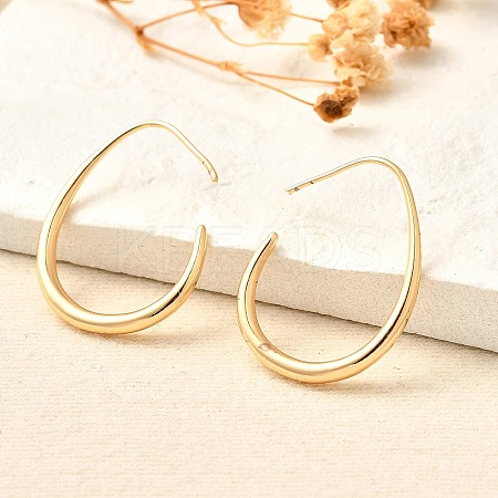 Brass Dangle Earrings X-KK-T056-110G-NF-1