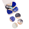 16Pcs 4 Colors Transparent Resin & Walnut Wood Pendants RESI-CJ0001-205-8