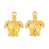 Tibetan Style Alloy Sea Turtle Pendants TIBEP-22101-G-FF-1