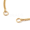 304 Stainless Steel Curb Chain Bracelet Makings AJEW-JB00995-3