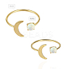 Synthetic Opal Cuff Rings RJEW-AA00823-06G-3