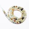 Natural Flower Amazonite Beads Strands G-D840-24-4mm-2