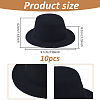 EVA Cloth Round Fascinator Hat Base for Doll AJEW-WH0455-258B-2