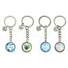 Alloy Glass Keychain KEYC-YW00068-01-2