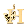 Ion Plating(IP) 201 Stainless Steel Pendants STAS-N103-184G-H-1