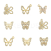 10Pcs 5 Styles Alloy with Rhinestone Pendant FIND-CJ0001-78-1