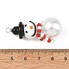Christmas Handmade Lampwork Pendants PALLOY-JF06024-02-3