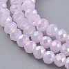 Electroplate Glass Beads Strands EGLA-A034-P3mm-B12-3