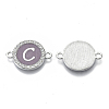 Alloy Enamel Links Connectors ENAM-TAC0003-01S-01C-2