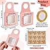 Square Kraft Paper Festival Gift Storage Boxes with Thank You Sticker and Polyester Ribbon CON-PH0003-06-2