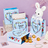 Heart Flower Thank You Printed Paper Storage Gift Tote Bags for Wedding Party Gift Wrapping Bags ABAG-WH0038-77B-4