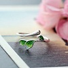 Alloy Enamel Open Cuff Rings for Women FS-WG3FF40-02-1