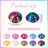 60Pcs 10 Colors UV Plating Opaque Acrylic Beads FIND-PH0026-82-4