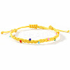 Glass Beads Braided Bead Bracelets TN6908-4-1