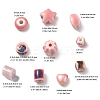 20Pcs 10 Styles Pearlized Handmade Porcelain Beads PORC-FP0001-08-5