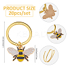 20Pcs Alloy Enamel Keychain KEYC-FH00076-2